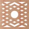 Ekena Millwork Chevron Wood Fretwork Pierced Ceiling Medallion, Cherry, 36"OD x 9 3/8"ID x 3/8"T CMWP36X36X0375CHCH - alternate 2